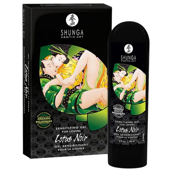 Shunga Lotus Noir - gel estimulante unisex (60ml)