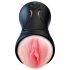 Leopardo - Vibrador con boca y muñeca íntima (natural)