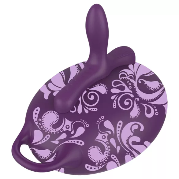 Bouncy Bliss Classic - cojín hinchable con vibrador - silicona lila