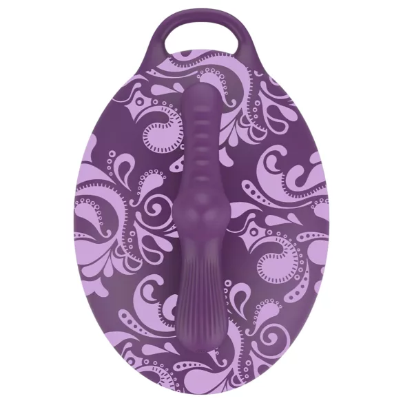 Bouncy Bliss Classic - cojín hinchable con vibrador - silicona lila