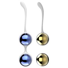   Nalone Yany Love - Set de bolas chinas ajustables (azul-dorado)