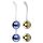 Set de bolas geisha Nalone Yany Love (azul-dorado)