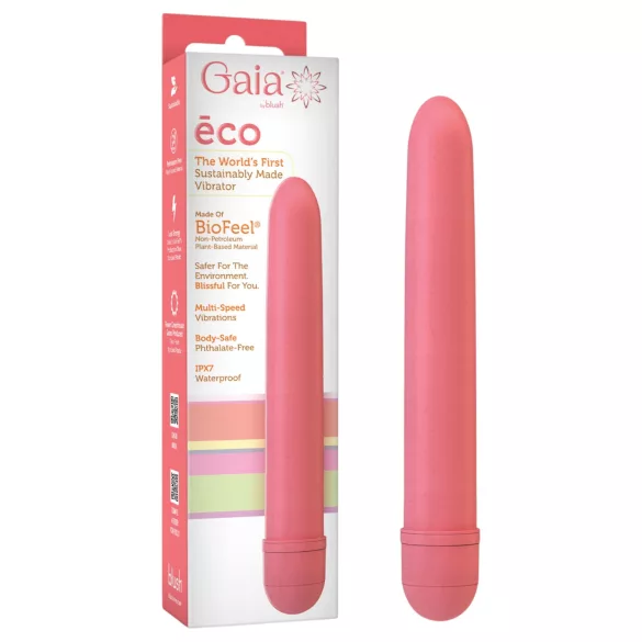 Gaia - Vibrador ecológico grande - silicona rosa