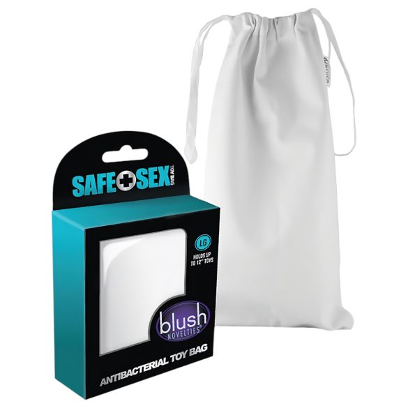 Bolso blanco seguro para juguetes íntimos