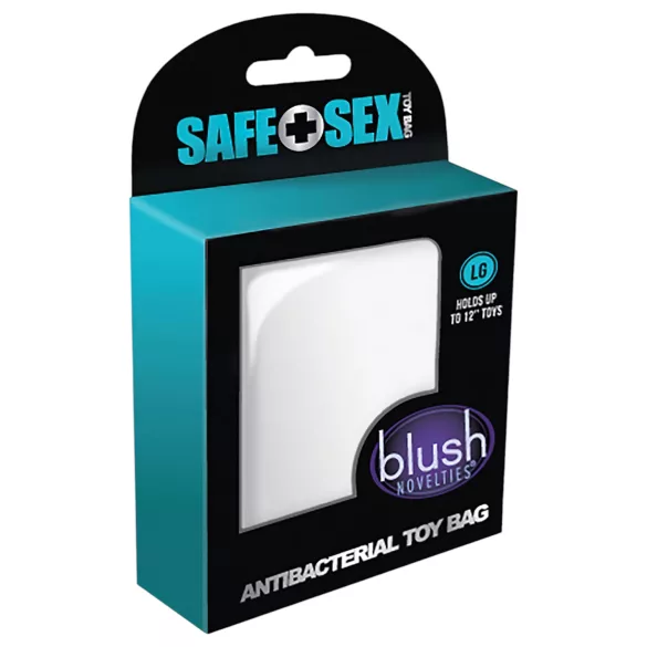Safe Sex - bolsa almacenamiento discreta antibacteriana - blanca L
