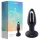 Honey Play Box Snuggy - consolador anal con lengua vibrador - silicona negra