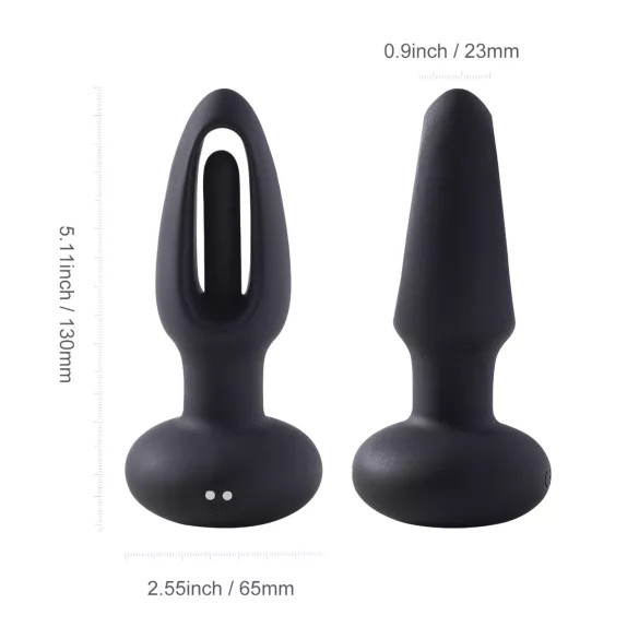 Honey Play Box Snuggy - consolador anal con lengua vibrador - silicona negra