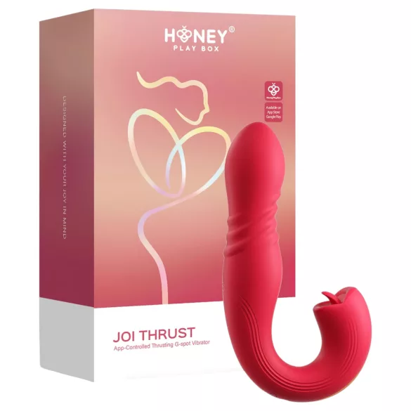 Honey Play Box Joi Thrust 2 - vibrador impulsor y succionador - recargable rojo