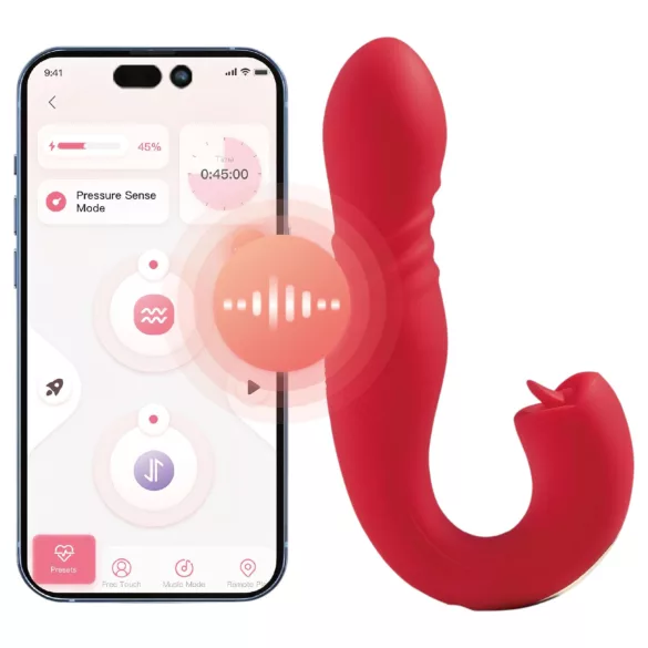Honey Play Box Joi Thrust 2 - vibrador impulsor y succionador - recargable rojo