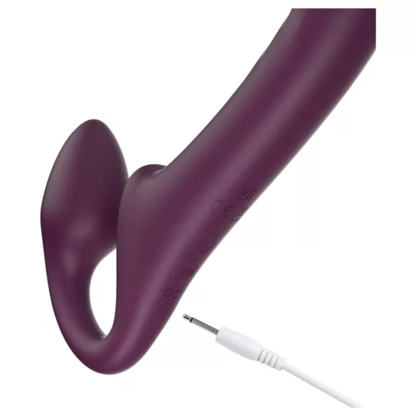 Honey Play Box Bliss - arnés con vibrador rotatorio perlas - silicona lila