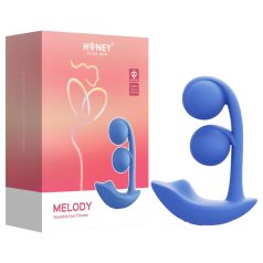   Honey Play Box Melody - vibrador inteligente 2 en 1 con perlas - silicona azul