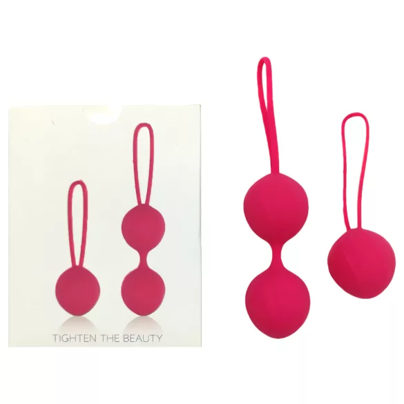 Cotoxo Cherry - bolas chinas dobles - silicona roja