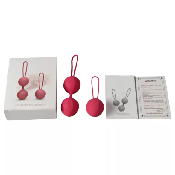 Cotoxo Cherry - bolas chinas dobles - silicona roja