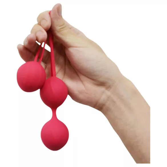 Cotoxo Cherry - bolas chinas dobles - silicona roja