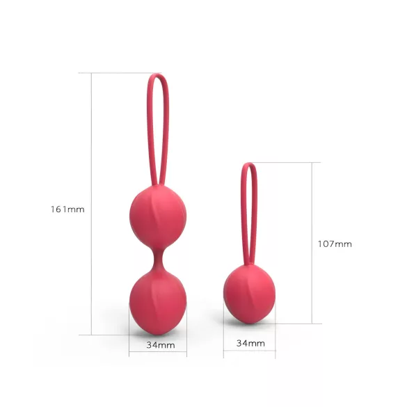 Cotoxo Cherry - bolas chinas dobles - silicona roja