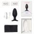 LOVENSE Hush 2 L - Pequeño consolador anal recargable (57mm) - Negro