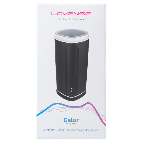 LOVENSE Calor - masturbador masculino con calefacción - silicona negra