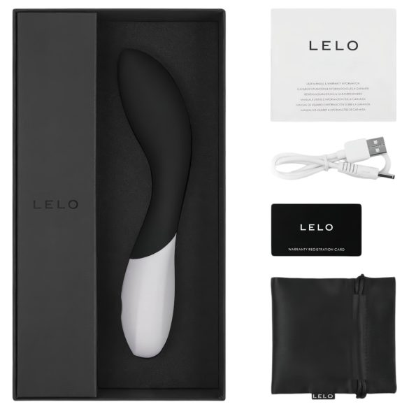 LELO Mona Wave - vibrador punto G impermeable - silicona negra