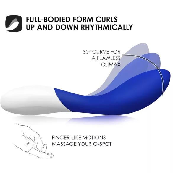 LELO Mona Wave - vibrador punto G impermeable - silicona azul