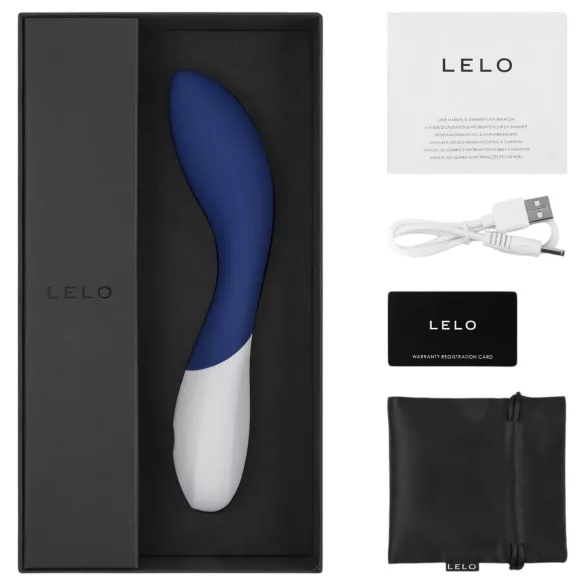 LELO Mona Wave - vibrador punto G impermeable - silicona azul