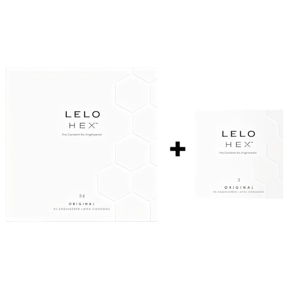 LELO Hex Original - paquete de preservativos de lujo (36+3 unidades)