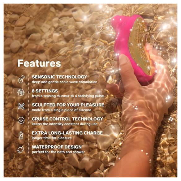 LELO Sona Cruise - succionador de clítoris por ondas sónicas - silicona negra