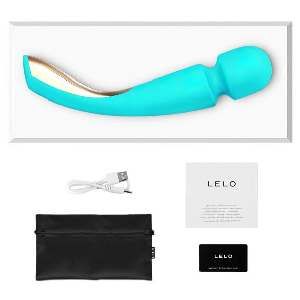 LELO - masajeador vibrador recargable grande - silicona turquesa
