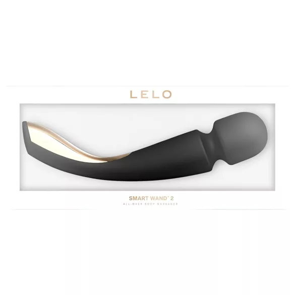 LELO - masajeador vibrador recargable grande - silicona negra