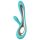 LELO Soraya 2 - Vibrador resistente al agua con brazo estimulador (turquesa)