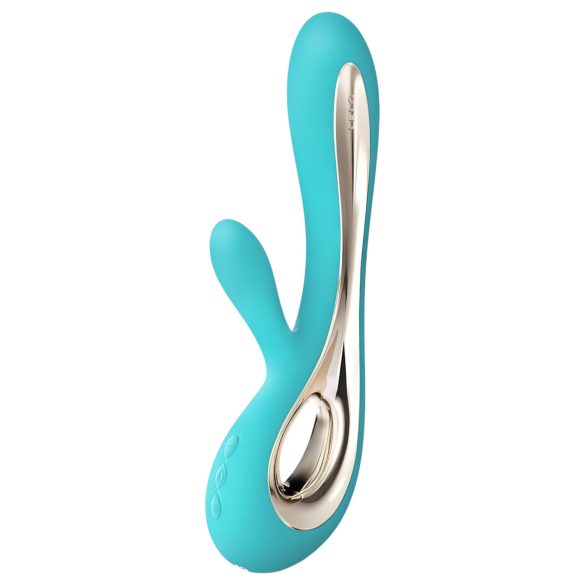 LELO Soraya 2 - vibrador doble estimulador impermeable - silicona turquesa