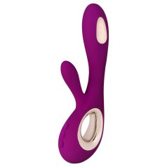   LELO Soraya Wave - vibrador púrpura oscilante con estimulador de clítoris