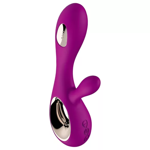 LELO Soraya Wave - vibrador recargable con estimulador de clítoris (lila)