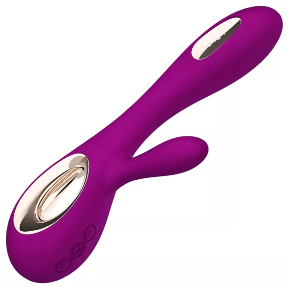 LELO Soraya Wave - vibrador recargable con estimulador de clítoris (lila)