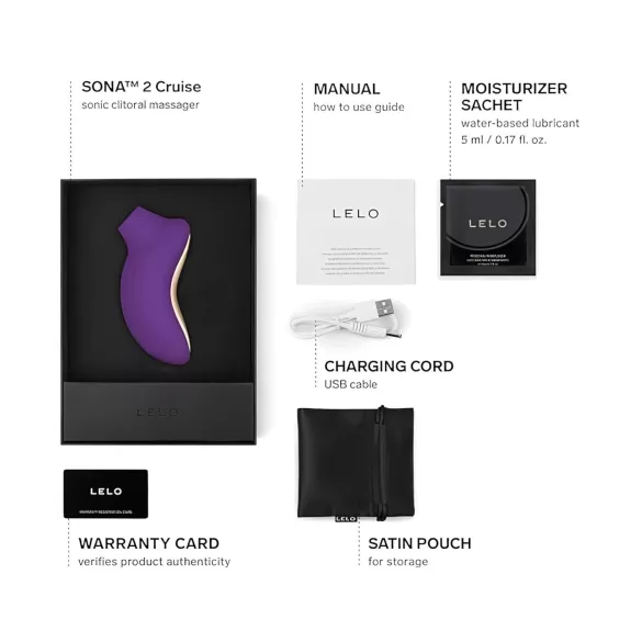 LELO Sona 2 Cruise - succionador de clítoris por ondas - silicona lila