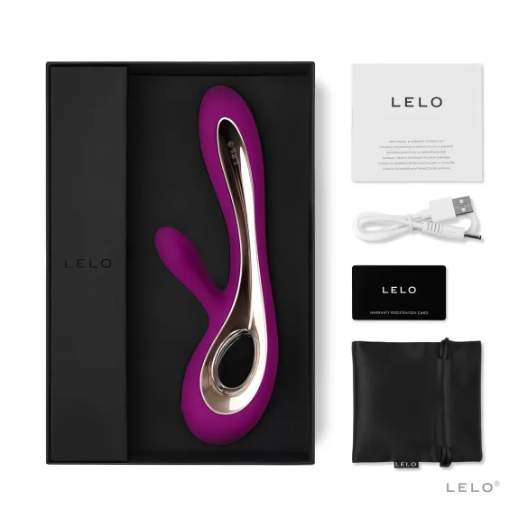 LELO Soraya 2 - vibrador doble estimulación impermeable silicona lila