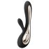 LELO Soraya 2 - vibrador con brazo para clítoris, recargable e impermeable (negro)