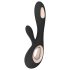 LELO Soraya Wave - Vibrador negro con ola de placer y brazo estimulador