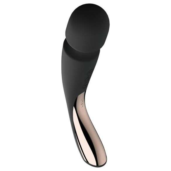 LELO - masajeador vibrador mediano recargable - silicona negra