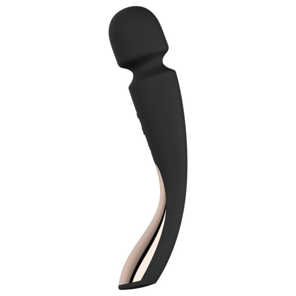 LELO - masajeador vibrador mediano recargable - silicona negra