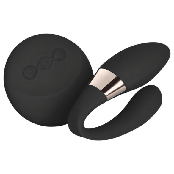 LELO Tiani Duo - vibrador de pareja de silicona (negro)
