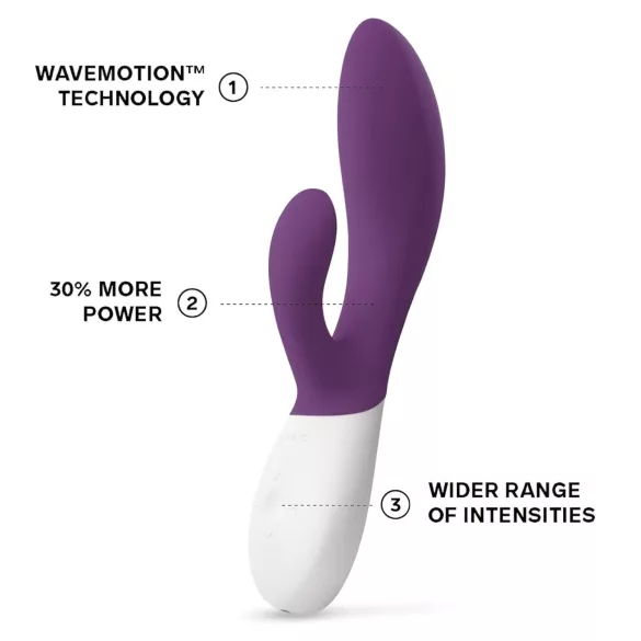 LELO Ina Wave 2 - vibrador recargable e impermeable - silicona lila