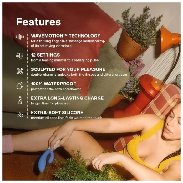 LELO Ina Wave 2 - vibrador recargable e impermeable - silicona lila