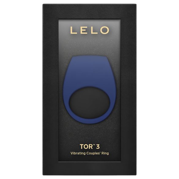 LELO Tor 3 - anillo vibrador para pene recargable inteligente - azul