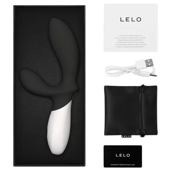 LELO Loki Wave 2 - vibrador prostático recargable e impermeable - negro