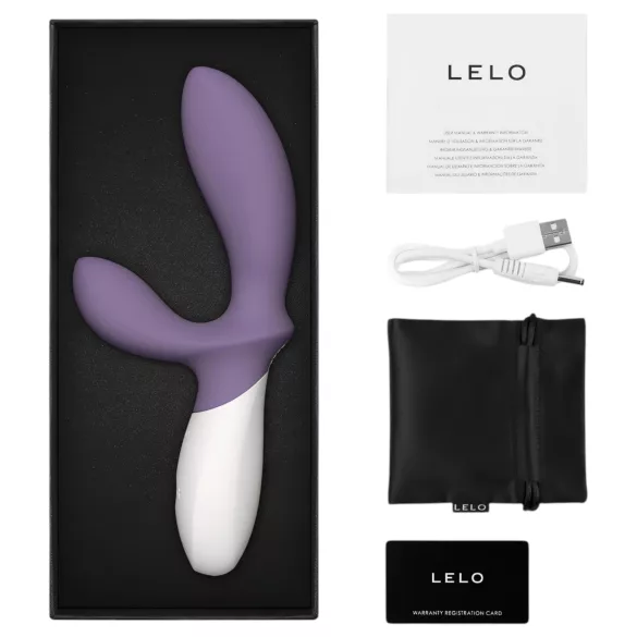 LELO Loki Wave 2 - vibrador prostático recargable impermeable silicona violeta