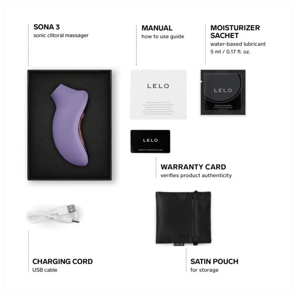 LELO Sona 3 - succionador de clítoris por ondas - lila