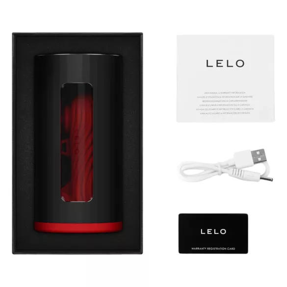 LELO F1s V3 - masturbador interactivo masculino - silicona roja