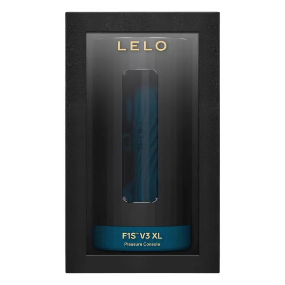 LELO F1s V3 XL - masturbador masculino interactivo - silicona negra azul