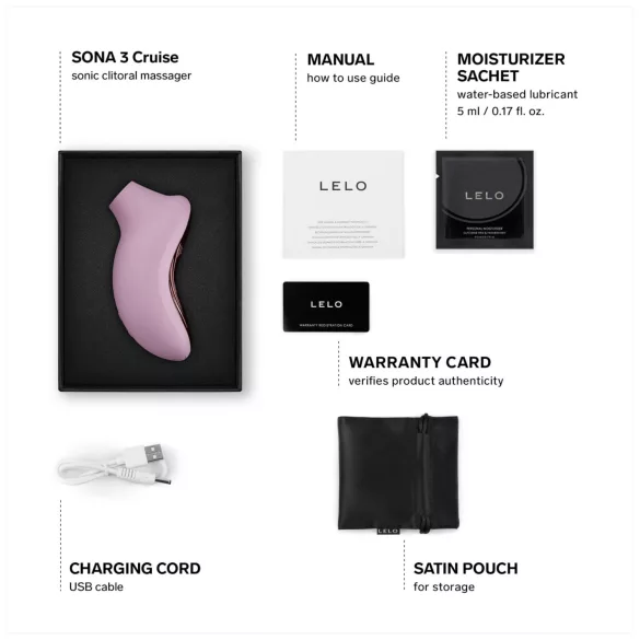 LELO Sona 3 Cruise - succionador de clítoris por ondas - silicona rosa