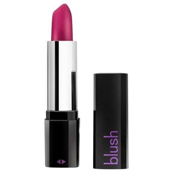 Blush Lipstick Rosé - vibrador discreto resistente al agua - negro rosado